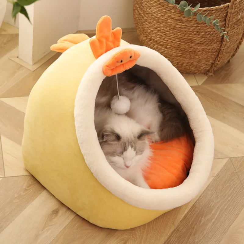 Bed Cat House Condo for Indoor or Outdoor Cat Tent
