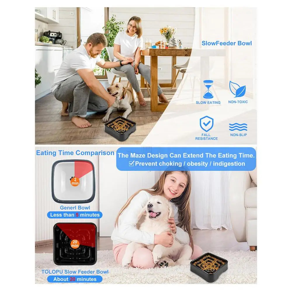 Slow Feeder Dog Bowl Anti-choking Dogs Food