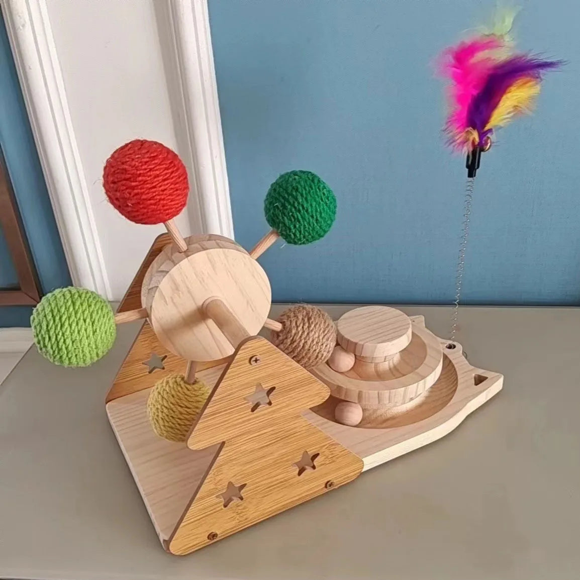 3-in-1 Multi-Functional Interactive Cat Toy Set