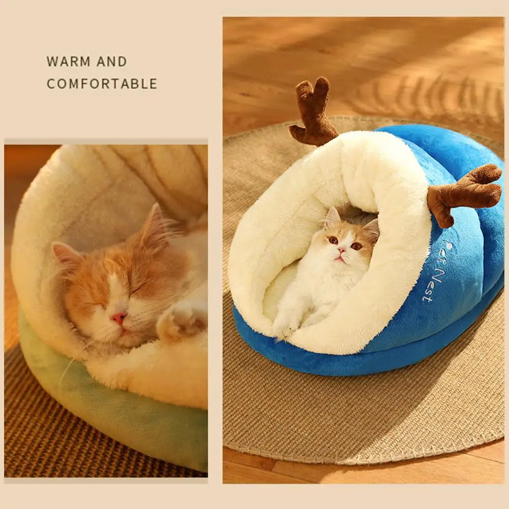 Warm Small Dog Kennel Bed Breathable Dog House