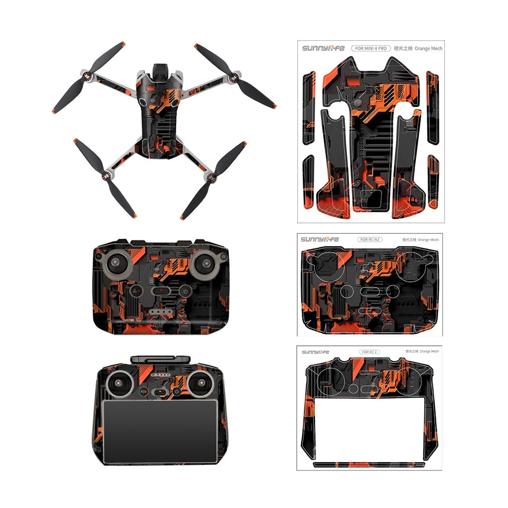 For DJI Mini 4 Pro Stickers Drone Protective Film