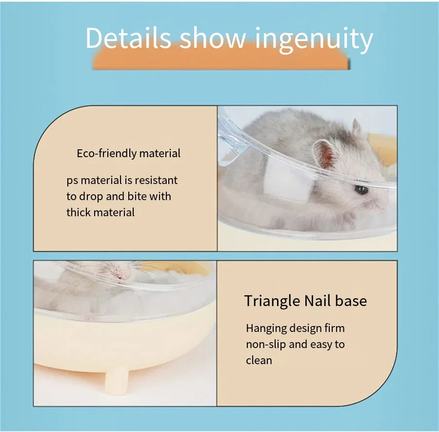 Hamster Bathroom House Sandbox Full Transparent