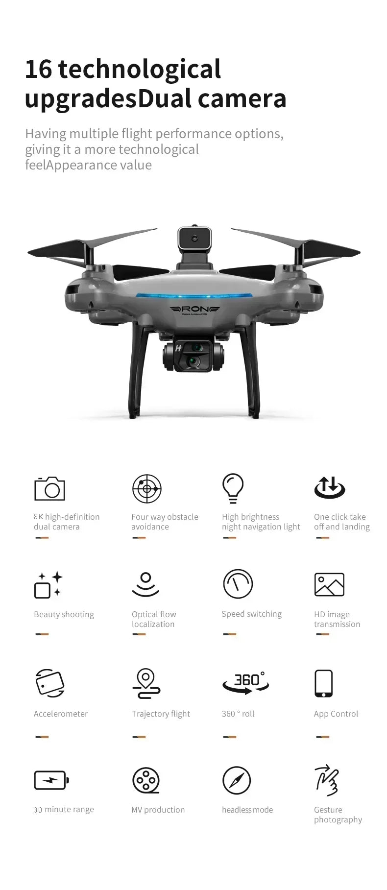 2025 KY102 Drone 8K Professional Dual Camera