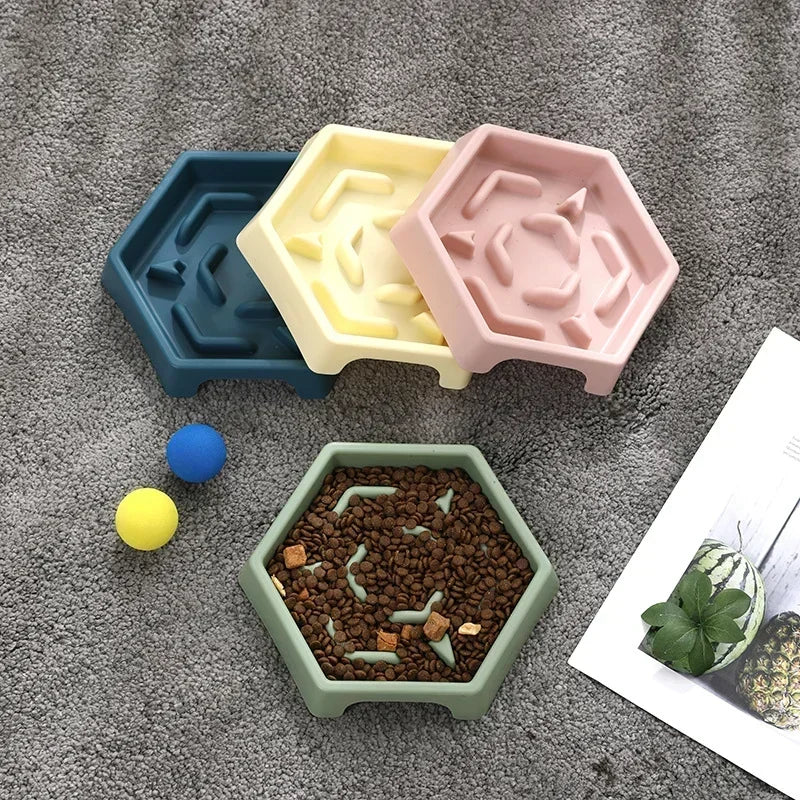 Dog Bowl Anti Choking Slow Food Bowl Small