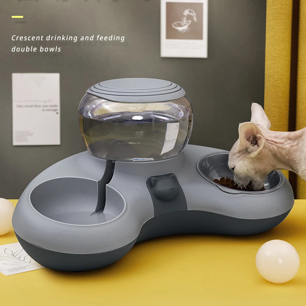 2 In 1 Auto Water Drinker for Cats Dogs Cat Food