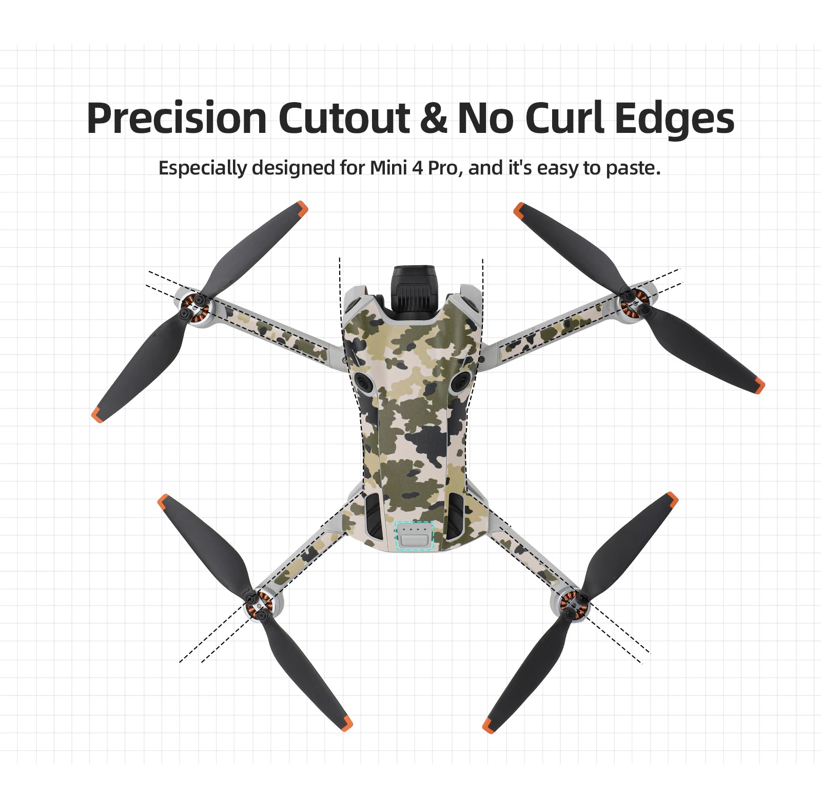 For DJI Mini 4 Pro Stickers Drone Protective Film
