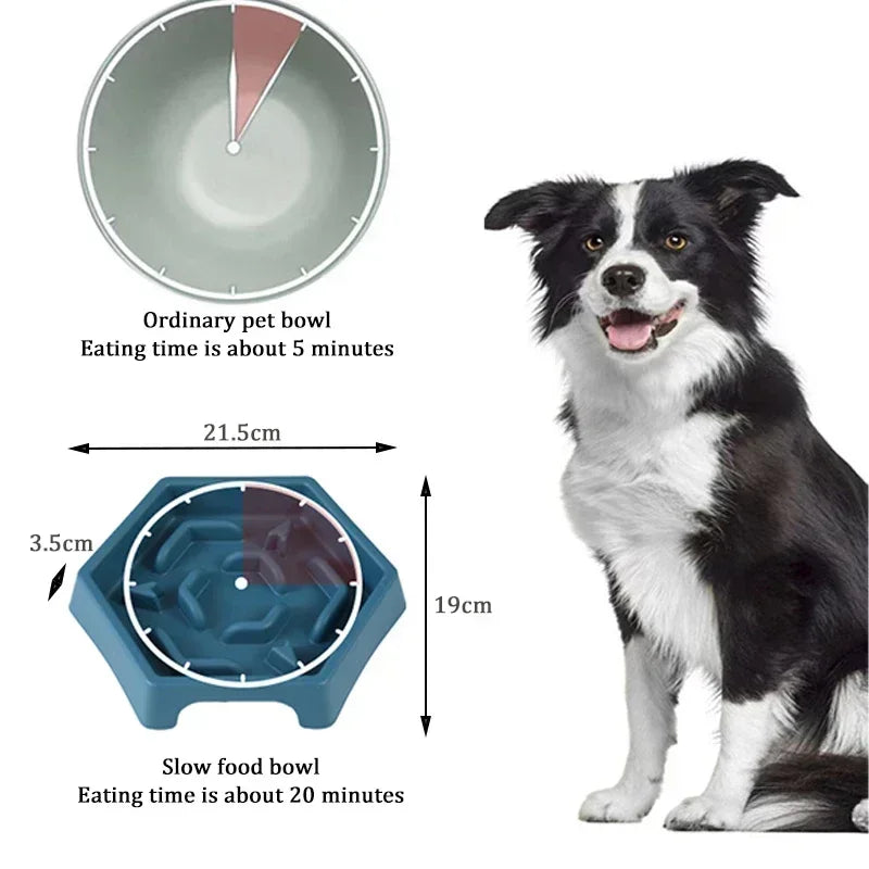 Dog Bowl Anti Choking Slow Food Bowl Small