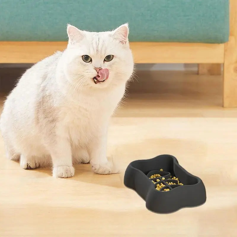 Dog Slow Feeding Bowl Silicone Anti-Choking Pet