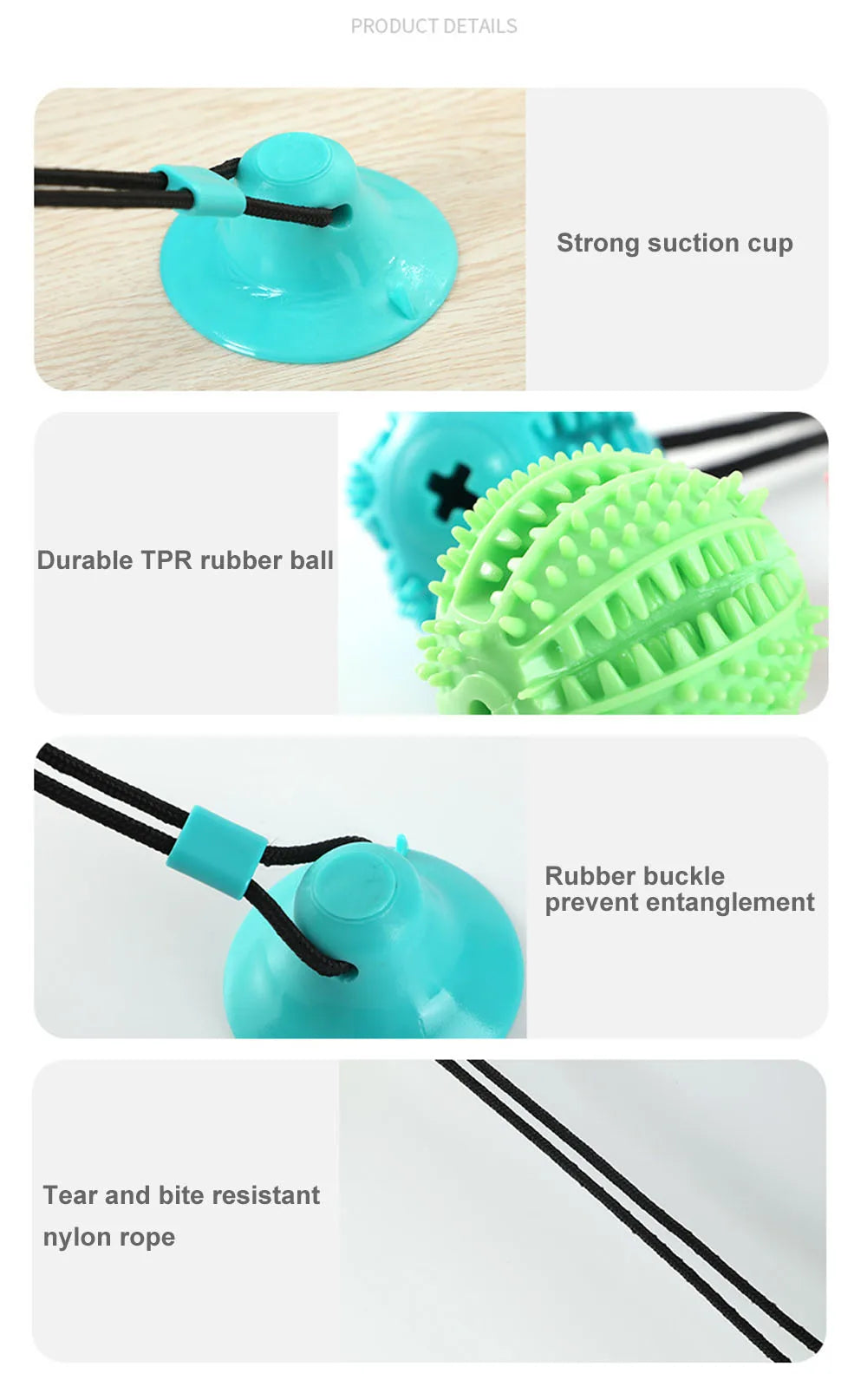 Dog Chew Ball Toys for Aggressive Chewers Interactive