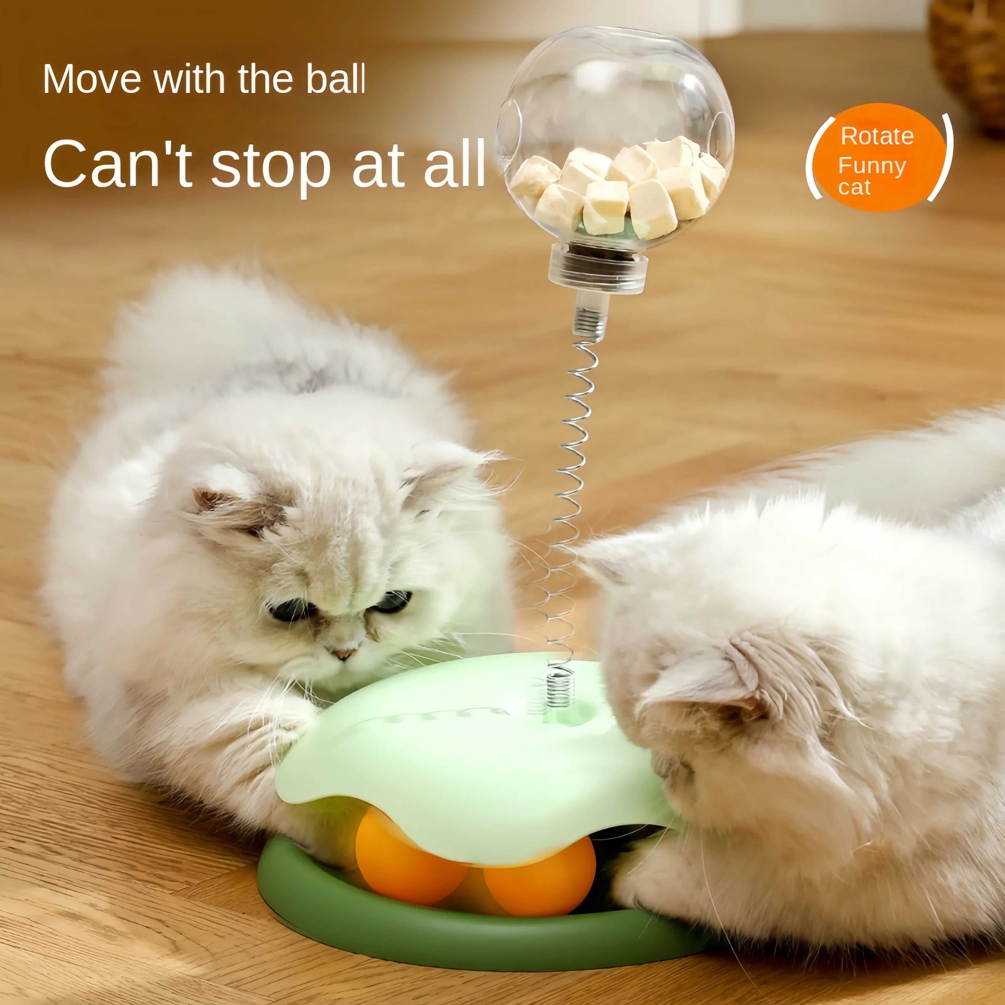 Cat Puzzle Food Leaking Ball Toy Cat Dog Interactive
