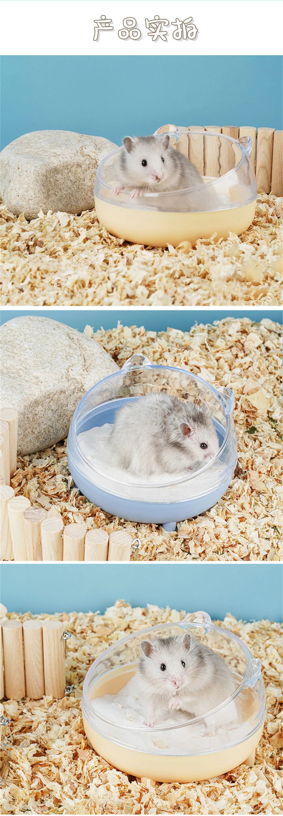 Hamster Bathroom House Sandbox Full Transparent