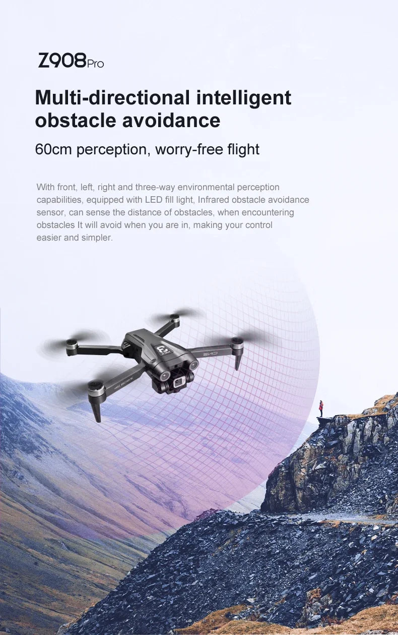 GISAEV Z908 Pro Max Drone Professional 8K GPS