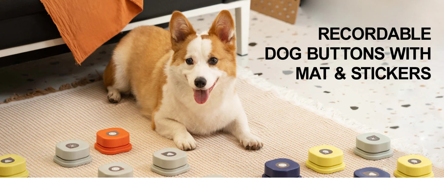 MEWOOFUN Dog Button Record Talking Pet