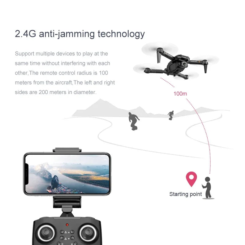 2024 New XT6 Mini Drone 4K 1080P HD Camera