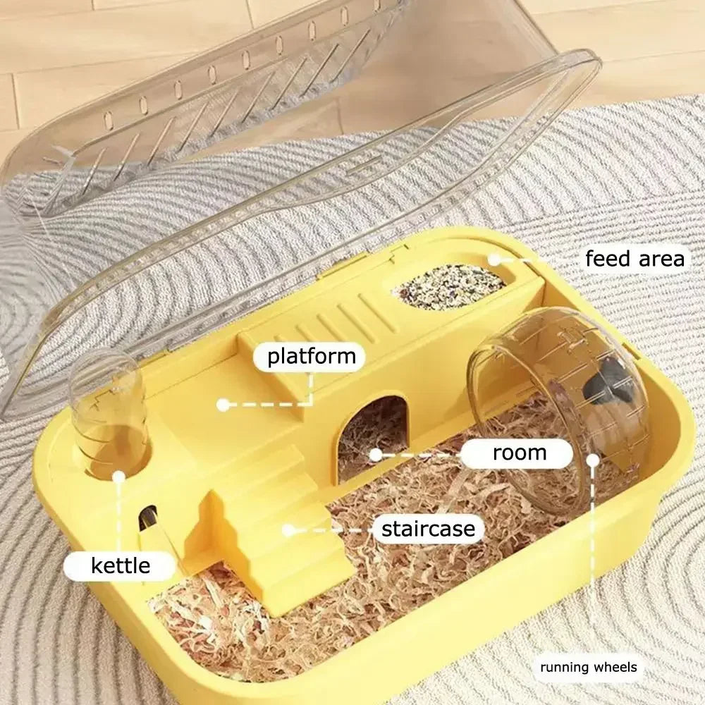 Large Hamster Cage With Water Bottle Openable