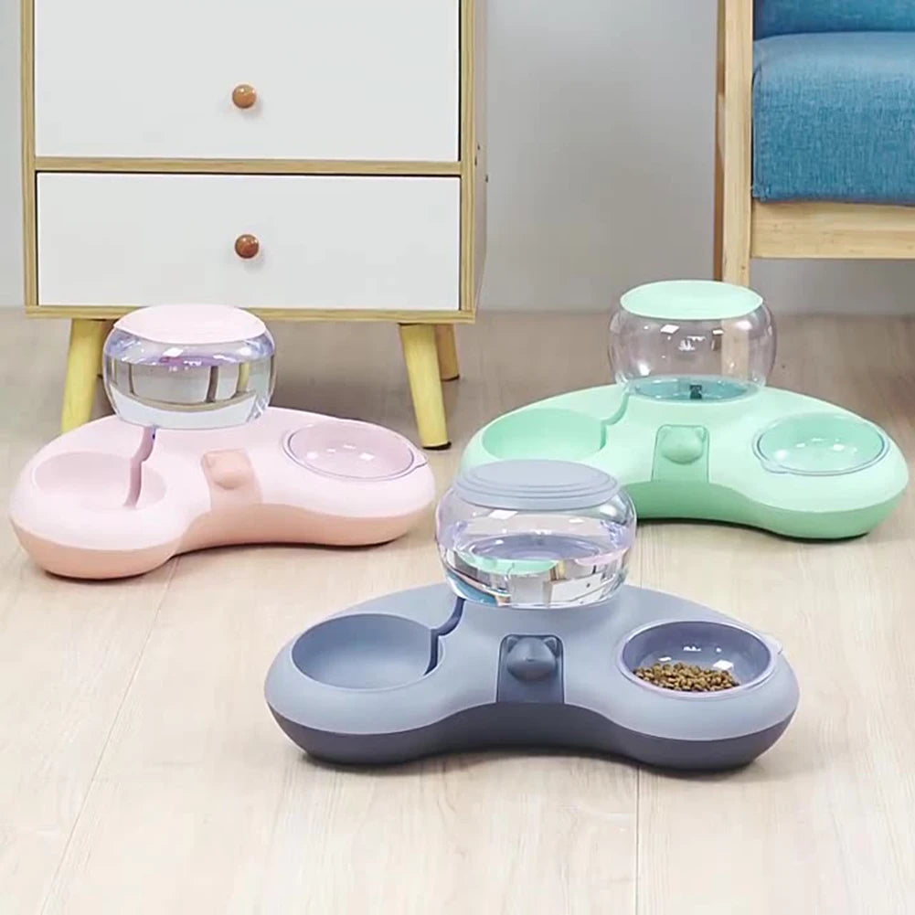 2 In 1 Auto Water Drinker for Cats Dogs Cat Food