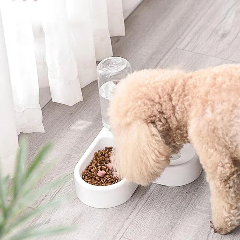 Corner Dog Bowl Pet Automatic Feeder Dog Cat