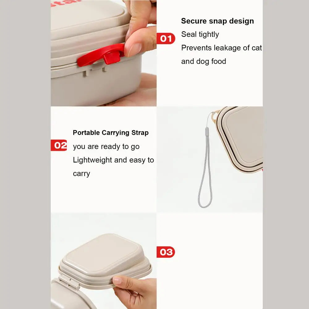 Travel Dog Water Food Bowl Folding Puppy Feeder