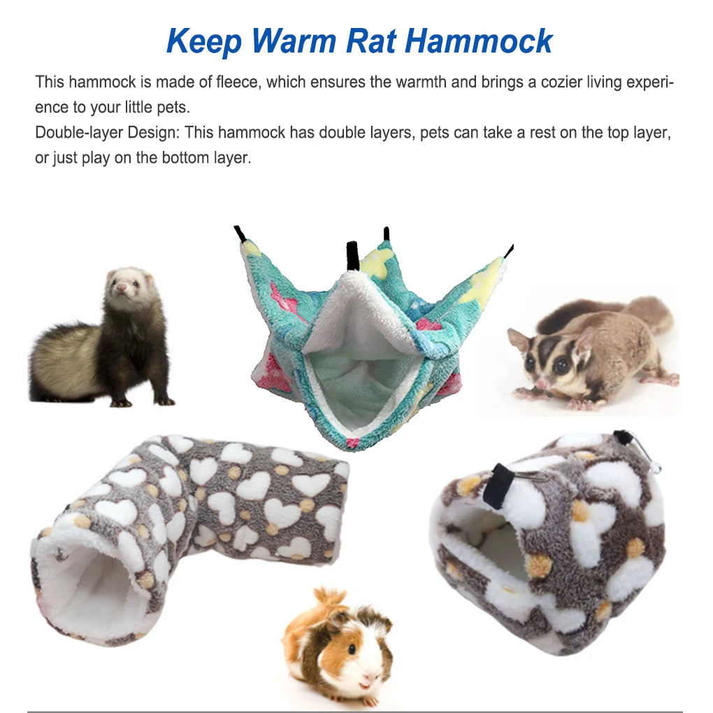 Rat Hammock Hanging Bed Fleeced Sweet Gift Pet