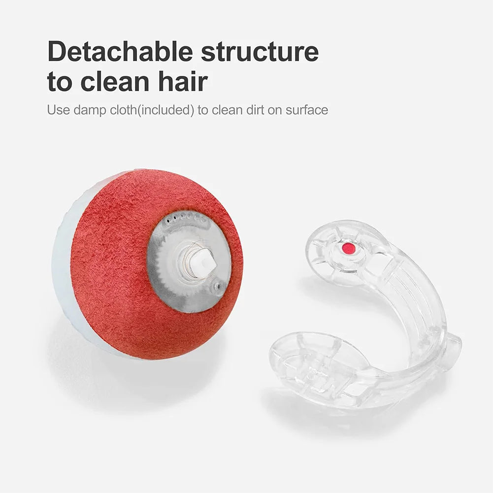 Interactive Cat Toys Ball with Elastic Mesh Tail Auto