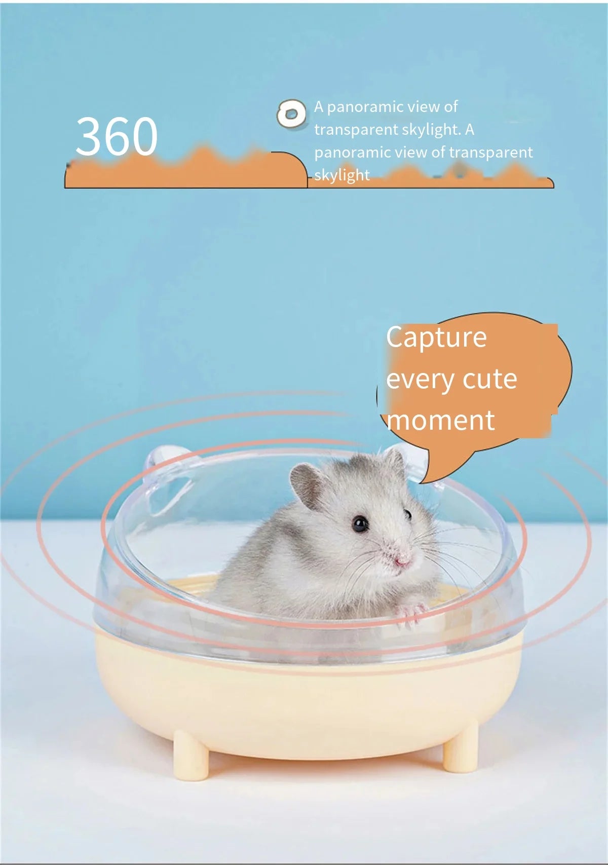 Hamster Bathroom House Sandbox Full Transparent