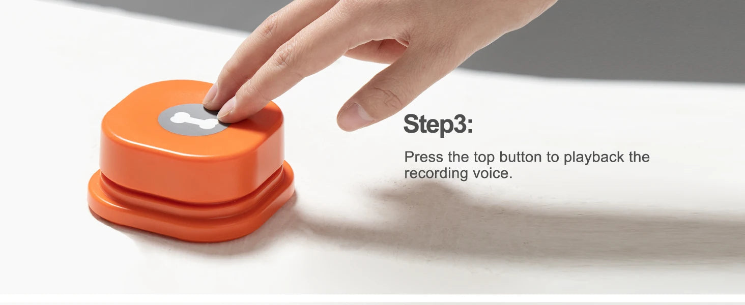 MEWOOFUN Dog Button Record Talking Pet