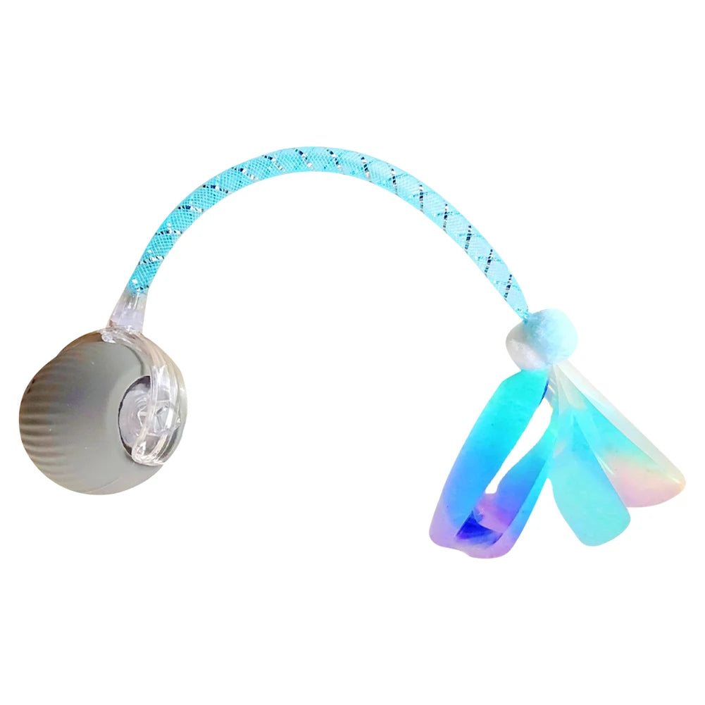 Interactive Cat Toys Ball with Elastic Mesh Tail Auto