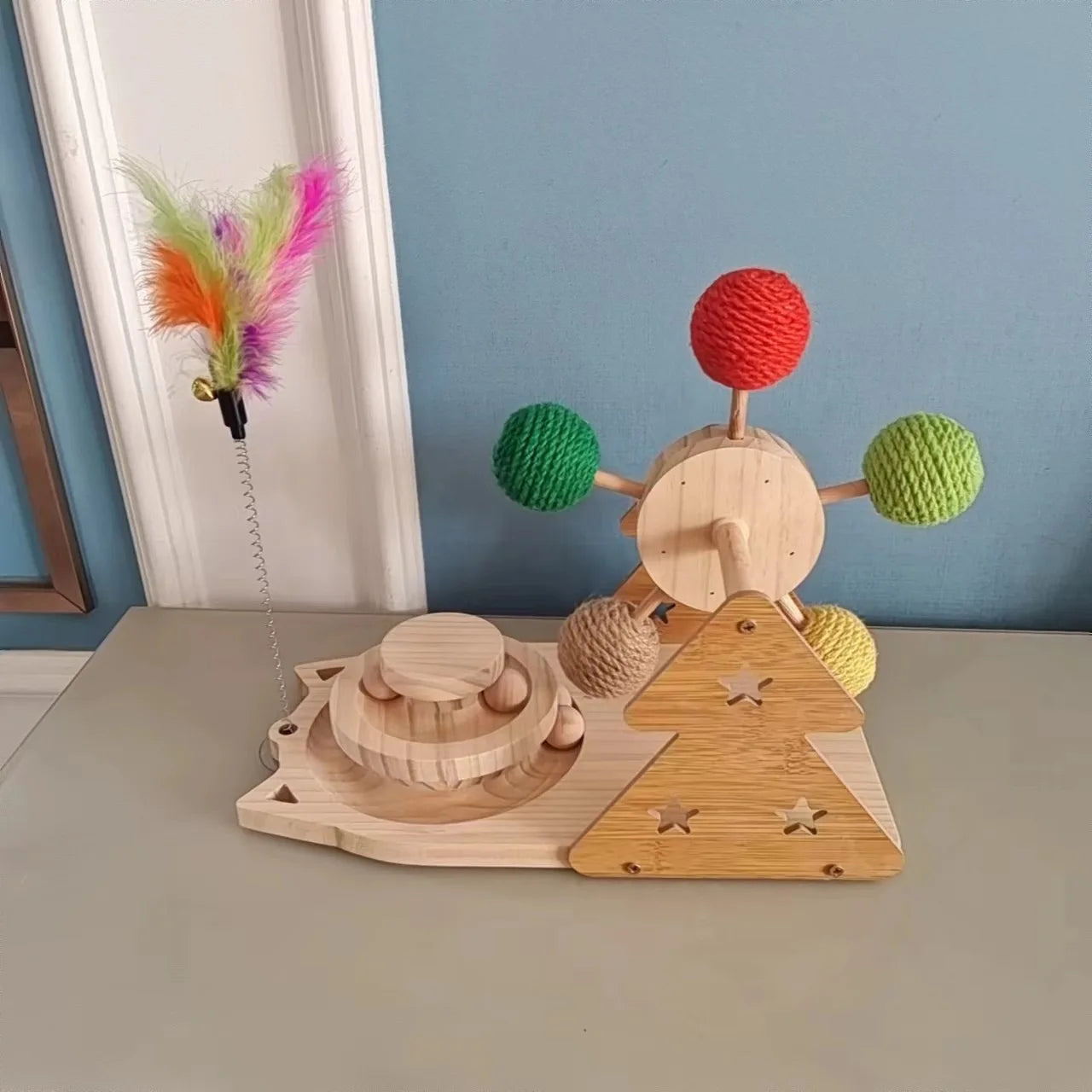 3-in-1 Multi-Functional Interactive Cat Toy Set