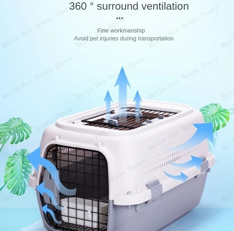 Sturdy Pet Airline Box Ventilated Dog Shipping Box