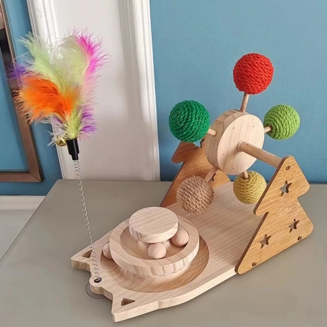 3-in-1 Multi-Functional Interactive Cat Toy Set