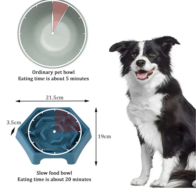 Dog Bowl Anti Choking Slow Food Bowl Small