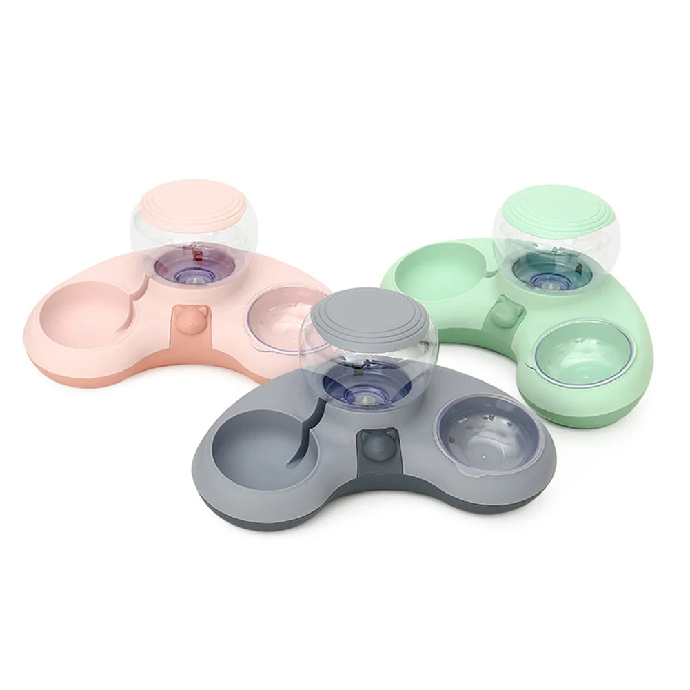 2 In 1 Auto Water Drinker for Cats Dogs Cat Food