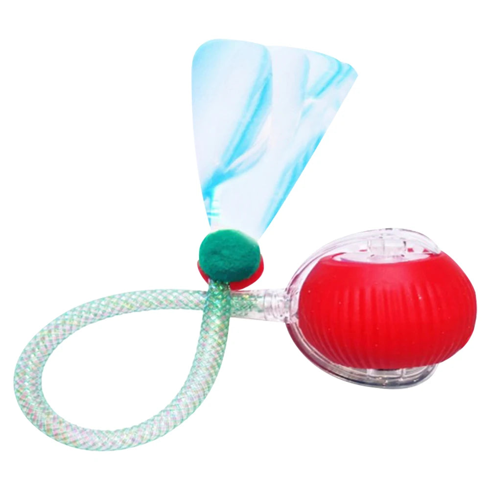 Interactive Cat Toys Ball with Elastic Mesh Tail Auto