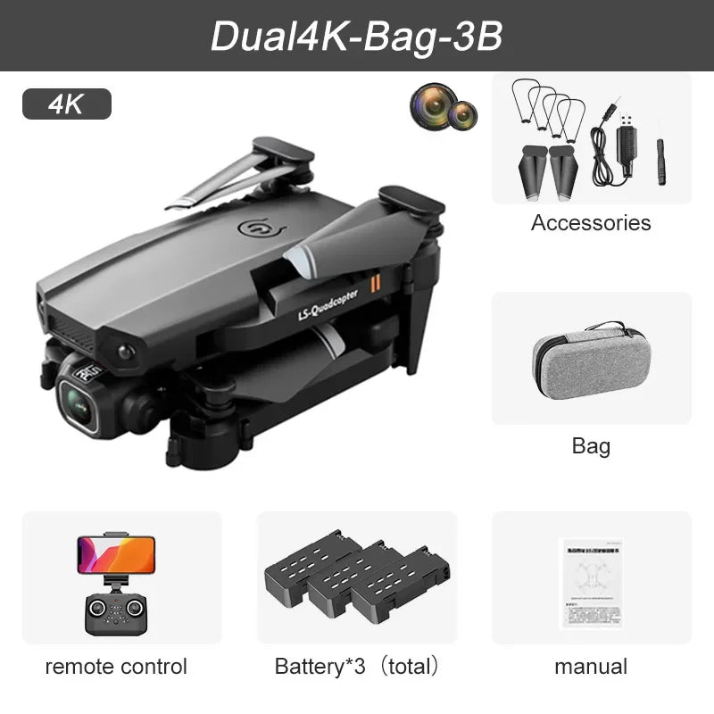 2024 New XT6 Mini Drone 4K 1080P HD Camera