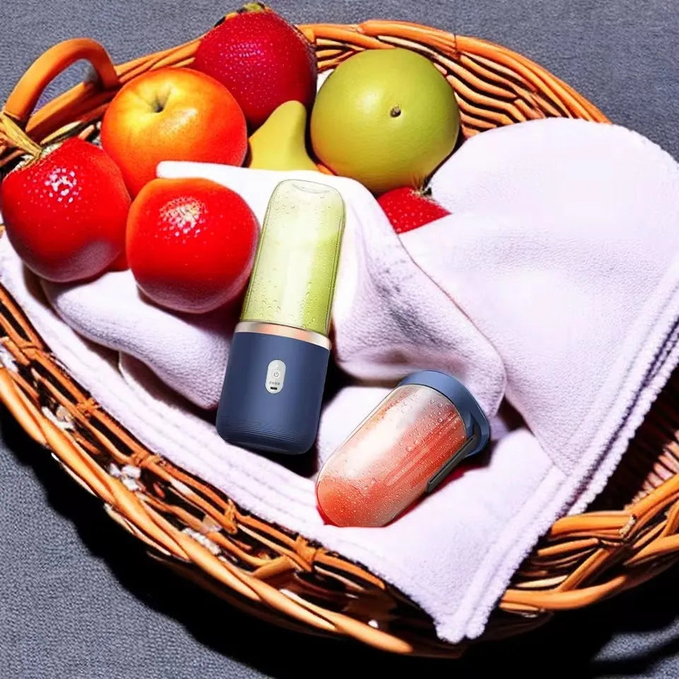 1pc Portable Small Electric Juicer Stainless Steel