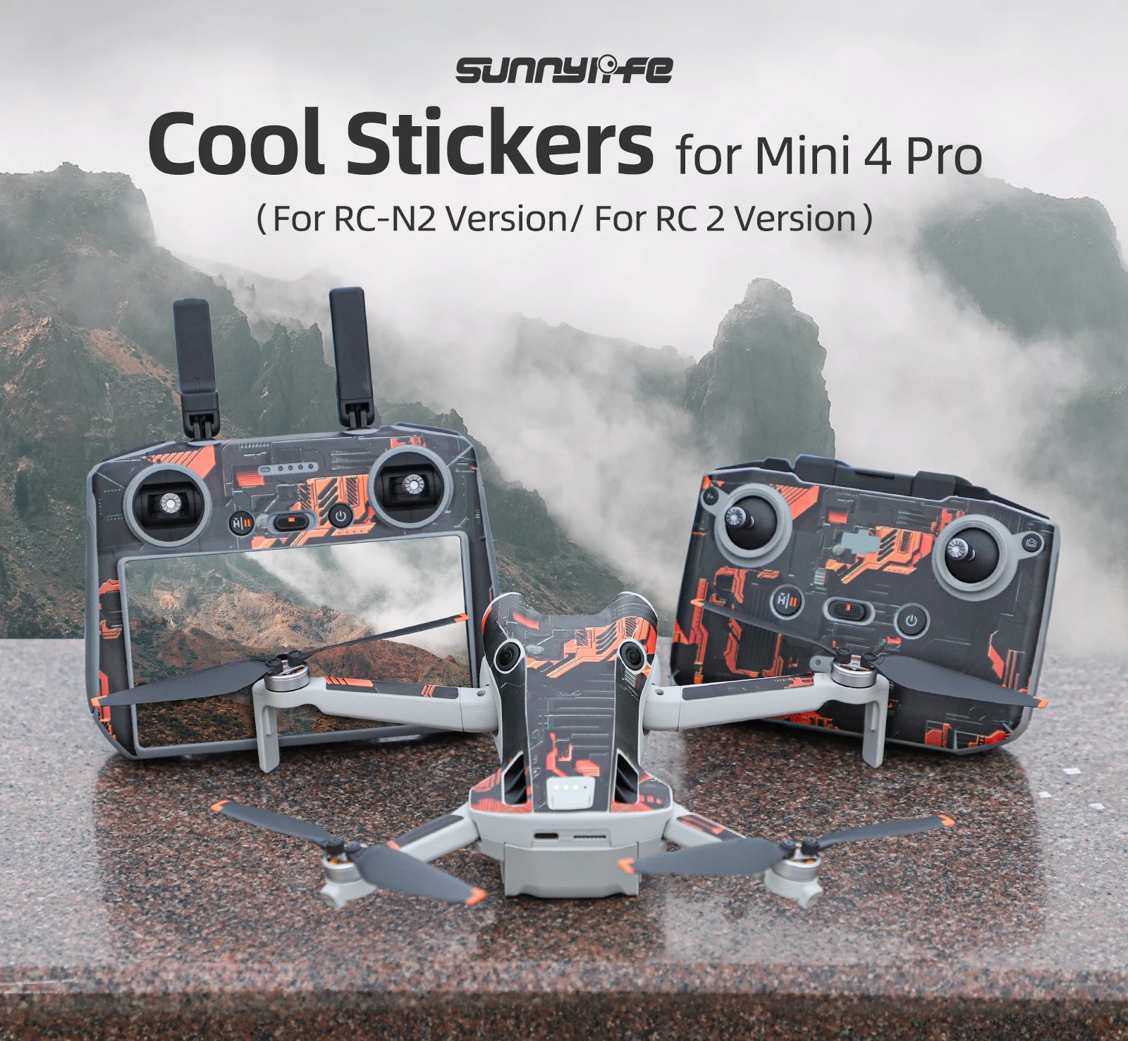For DJI Mini 4 Pro Stickers Drone Protective Film