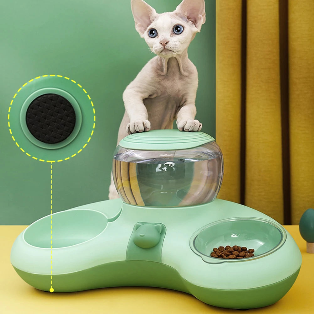 2 In 1 Auto Water Drinker for Cats Dogs Cat Food