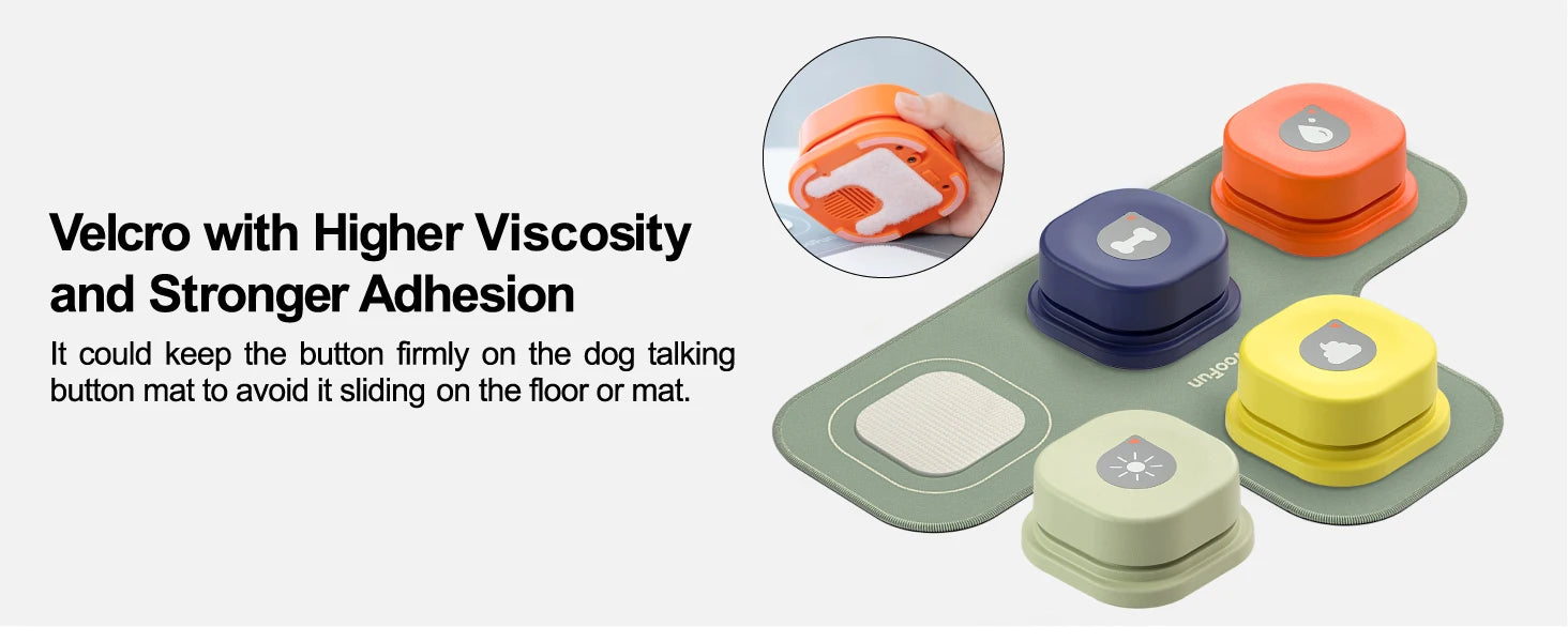 MEWOOFUN Dog Button Record Talking Pet