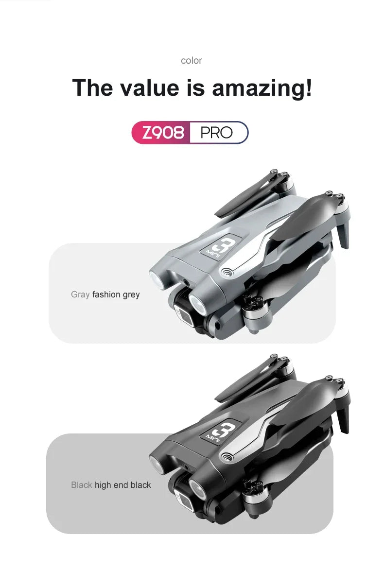 GISAEV Z908 Pro Max Drone Professional 8K GPS
