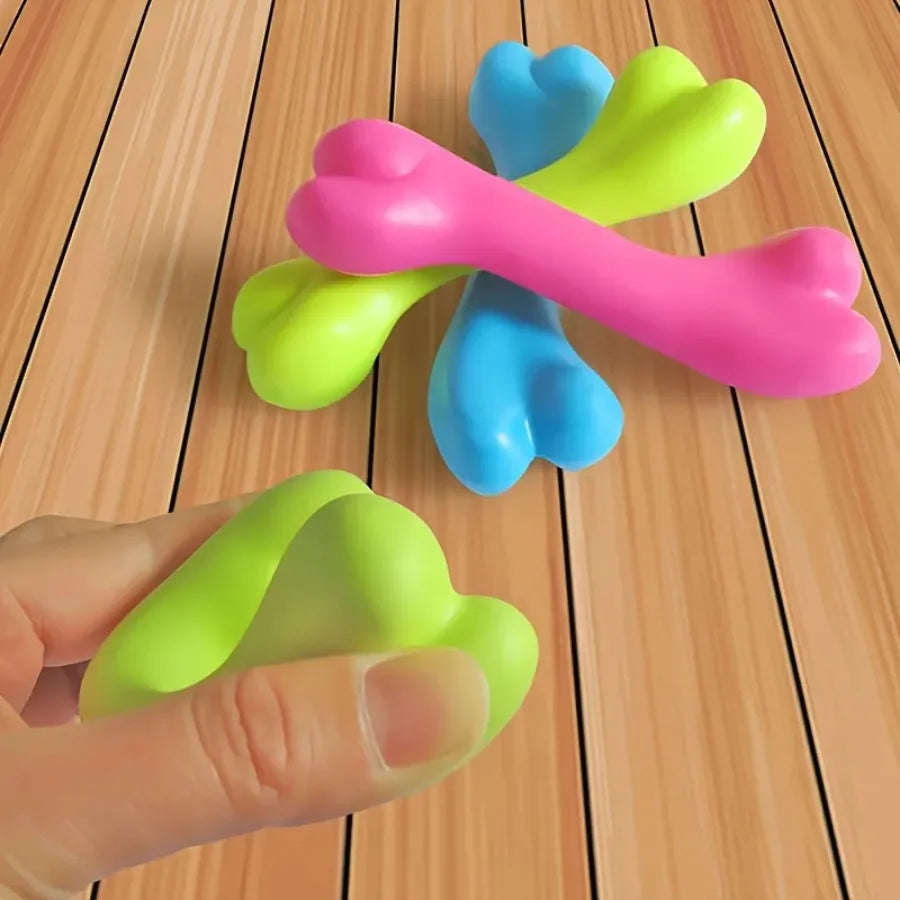 1pc Pet Toy; Soft Bone Shape Toy; Dog Teething