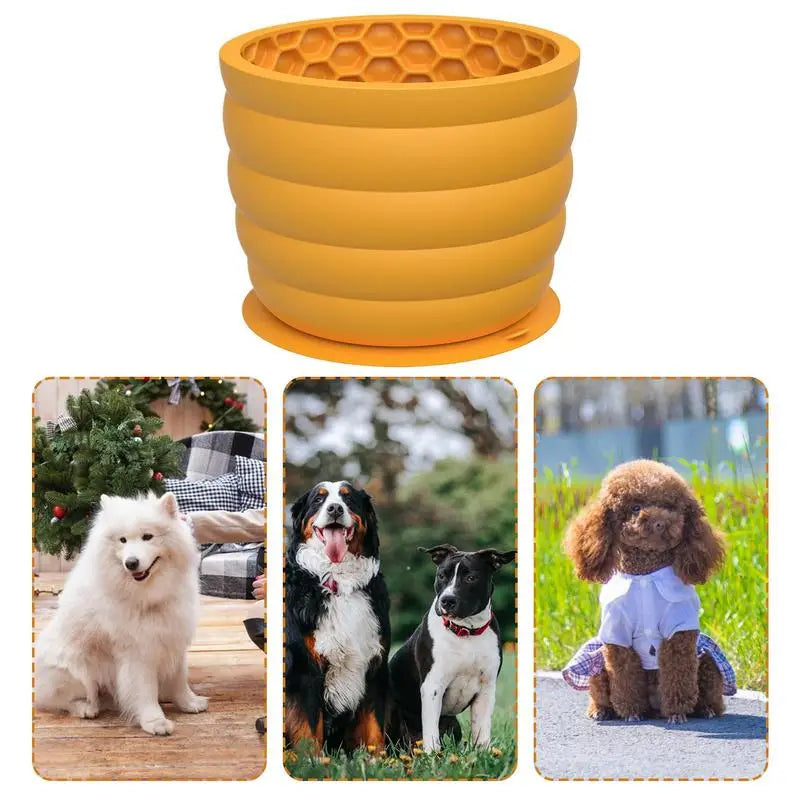 Silicone Dog Lick Bowl 620ml Slow Feeder Bowl