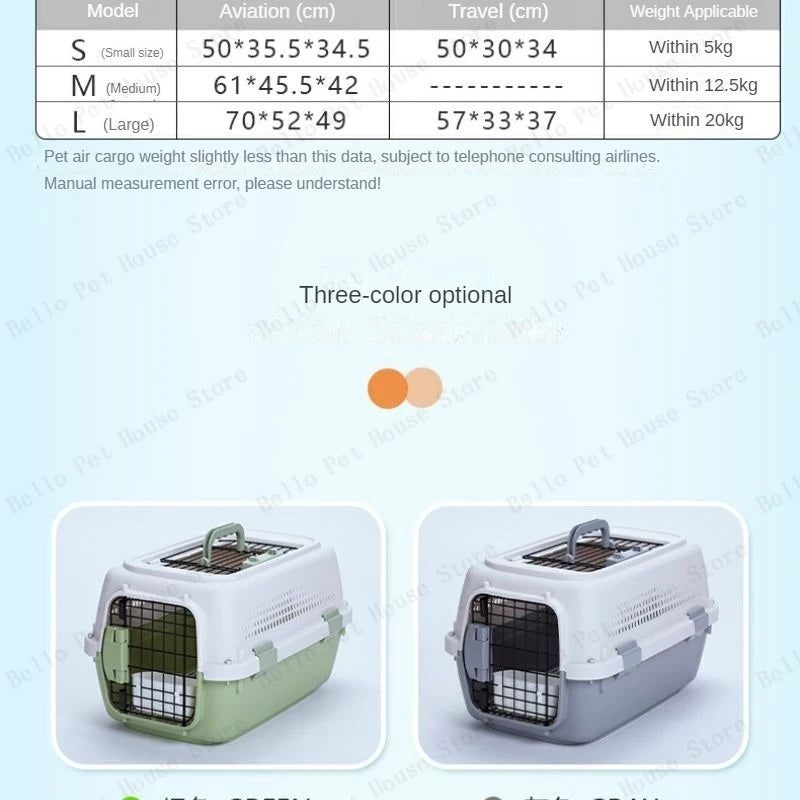 Sturdy Pet Airline Box Ventilated Dog Shipping Box