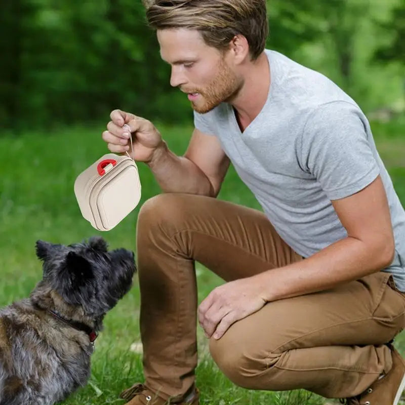 Travel Dog Water Food Bowl Folding Puppy Feeder