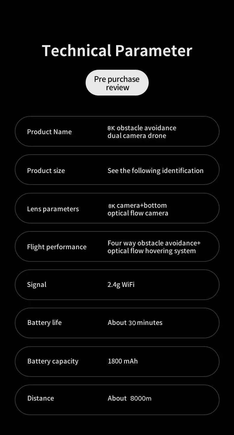 Ky102 Drone 8k Hd Dual-camera Profesional Aerial