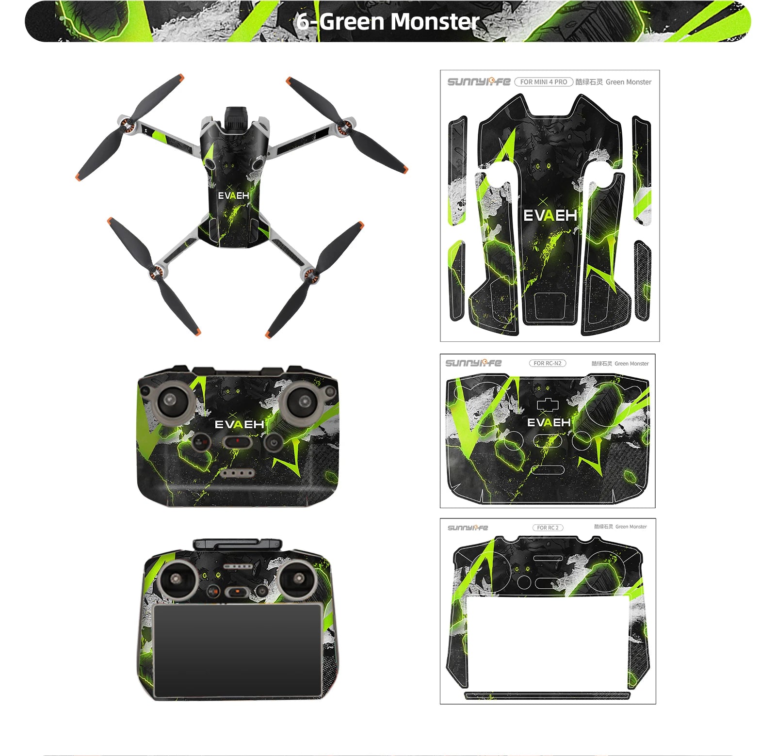 For DJI Mini 4 Pro Stickers Drone Protective Film