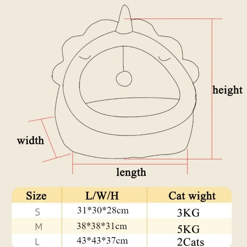 Bed Cat House Condo for Indoor or Outdoor Cat Tent